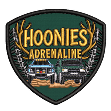 Hoonies Adrenaline 3" Shield Embroidered Patch - Velcro Backed Logo Badge