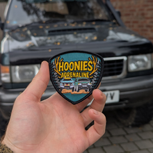 Hoonies Adrenaline 3" Shield Embroidered Patch - Velcro Backed Logo Badge