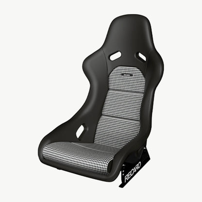 RECARO Classic Pole Position Seat - Leather Black with Pepita