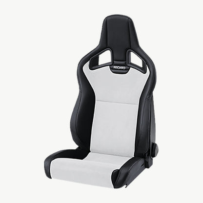 RECARO Cross Sportster CS Heated Sport Seat - Ambla Leather black with Dinamica Suede silver