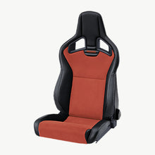 RECARO Cross Sportster CS SAB Heated Sport Seat - Ambla Leather black with Dinamica Suede red