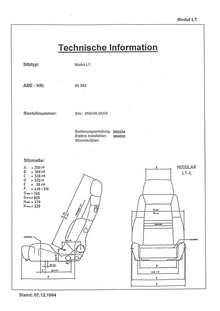 RECARO Expert L dimensions diagram