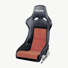 RECARO Pole Position ABE Seat - Standard black shell / Ambla Leather black with Dinamica Suede red