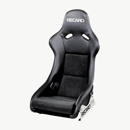 RECARO Pole Position ABE Seat - Standard black shell / Ambla Leather black with Dinamica Suede black