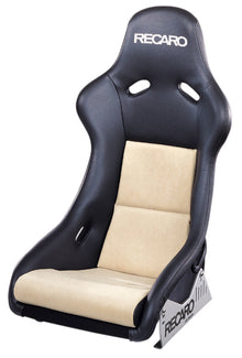 RECARO Pole Position ABE in Ambla leather black with Dinamica suede beige