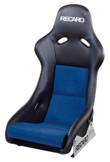 RECARO Pole Position ABE in Ambla leather black with Dinamica suede blue