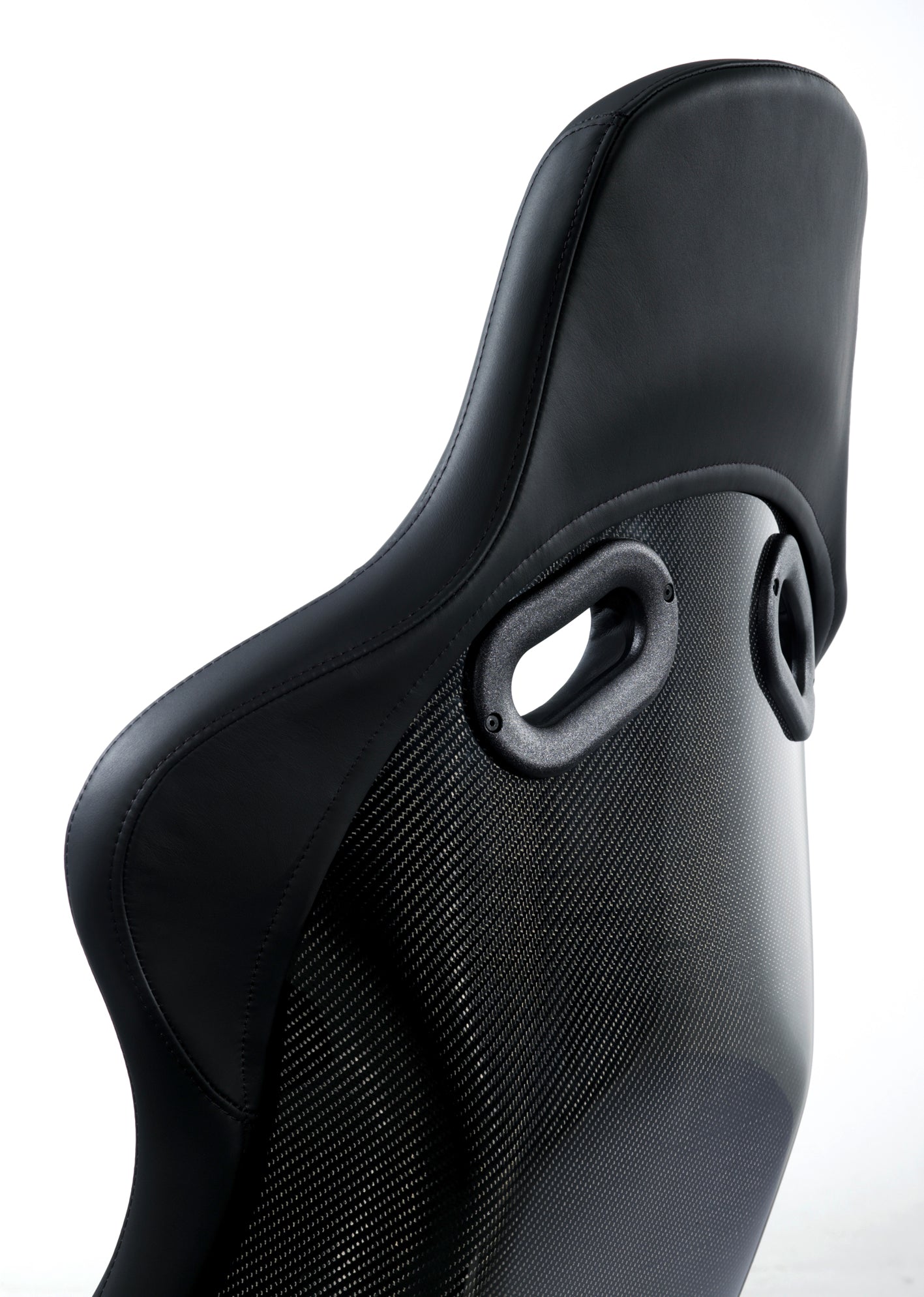 RECARO Pole Position ABE with carbon backrest, rear view