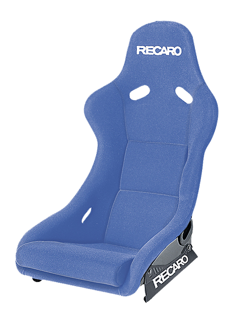 RECARO Pole Position FIA race shell in Perlon velour blue