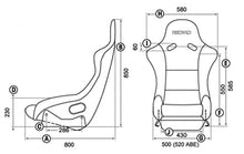 RECARO Pole Position dimensions diagram
