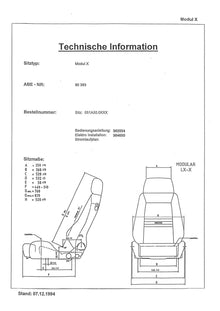 RECARO Specialist L dimensions diagram