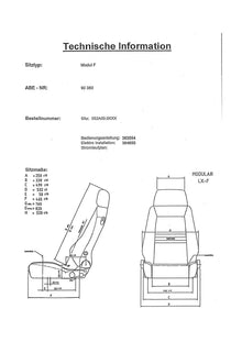 RECARO Specialist S dimensions diagram
