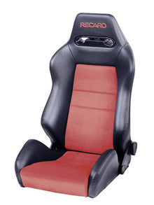 RECARO Speed Sport Seat in Ambla leather black with Dinamica suede red
