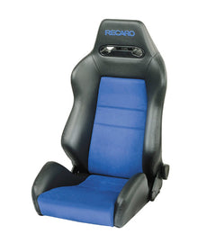 RECARO Speed Sport Seat in Ambla leather black with Dinamica suede blue