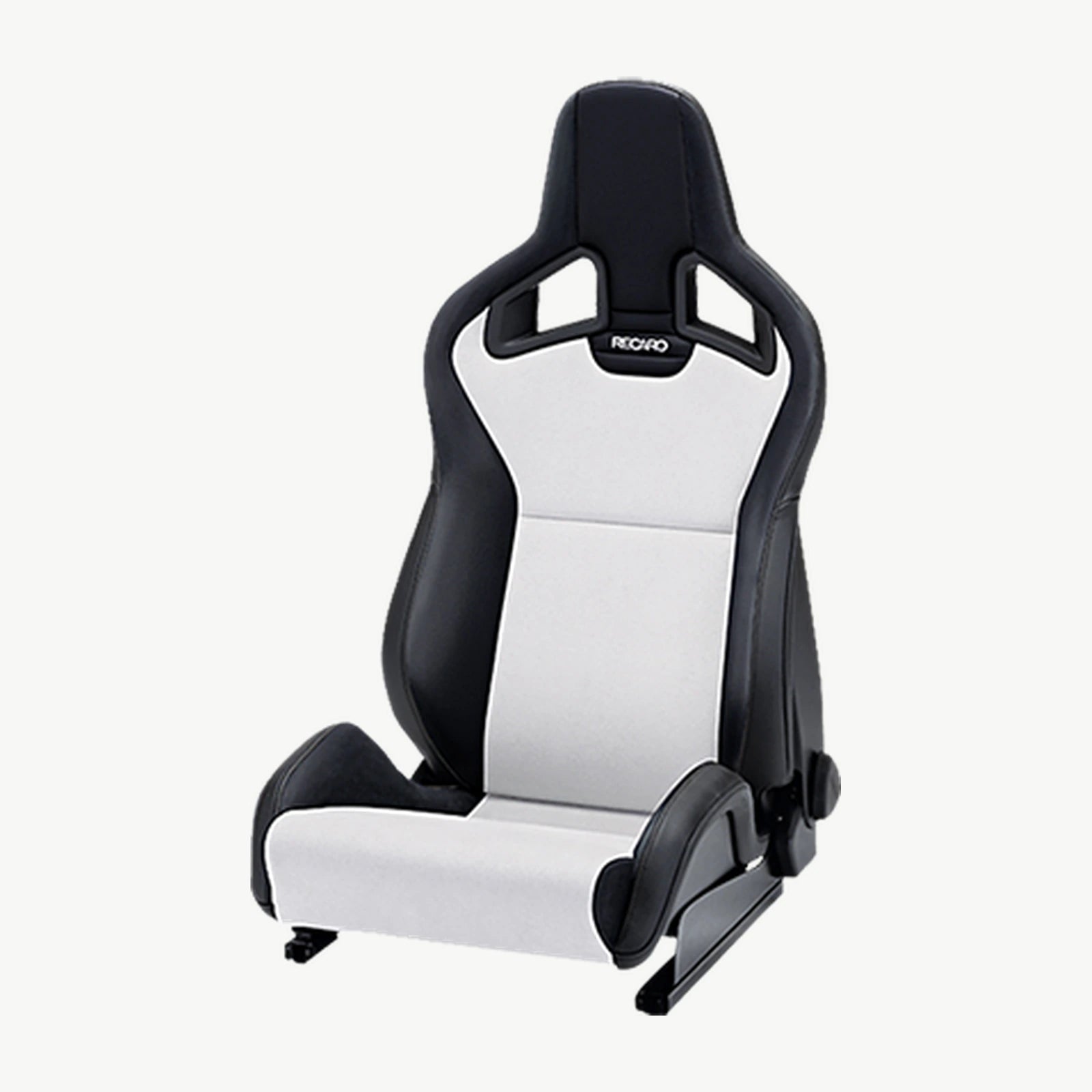 RECARO Sportster CS SAB Heated Sport Seat - Ambla Leather black with Dinamica Suede silver