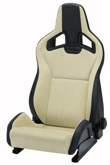 RECARO Sportster CS in Ambla leather black with Dinamica suede beige