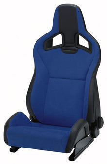 RECARO Sportster CS in Ambla leather black with Dinamica suede blue