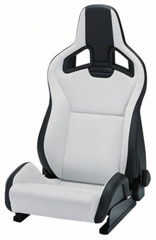 RECARO Sportster CS in Ambla leather black with Dinamica suede silver