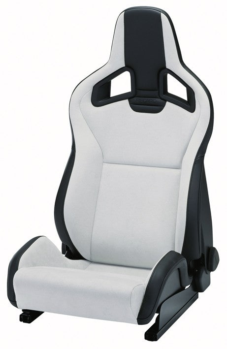 RECARO Sportster CS in Ambla leather black with Dinamica suede silver