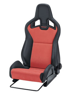 RECARO Sportster CS in Ambla leather black with Dinamica suede red