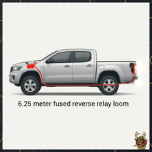 AutoVolt Reverse Light Relay Loom Ford Ranger (2011–2022) – Plug & Play Auxiliary Reverse Light Wiring Harness (LED Only, 80W Rated)