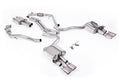 Audi S5 B9 Sport Diff models with Brace Bars (LHD) - Resonated Cat-Back with Quad Polished Oval Trims