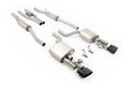 Audi RS4 B7 - V2 Valved Cat-Back with Active H Pipe and Cerakote Black Ovals