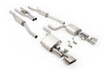Audi RS4 B7 - V2 Valved Cat-Back with Active H Pipe and Brushed Titanium Ovals