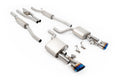 Audi RS4 B7 - V2 Valved Cat-Back with Active H Pipe and Burnt/Blue Titanium Ovals