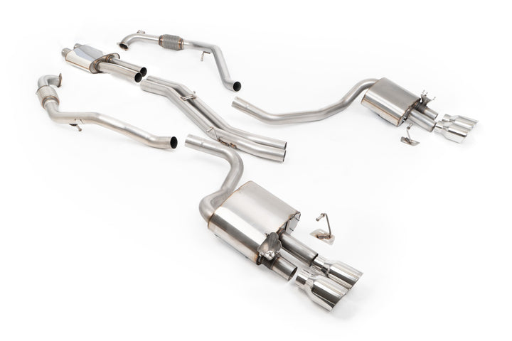 Audi S4/S5 B9 Sport Diff without Brace Bars - Cat-Back Exhaust System