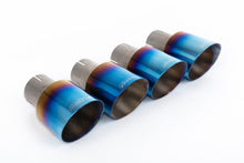 Audi S5 B9 Sport Diff models without Brace Bars - Resonated (Quieter) Cat-Back Exhaust System with Quad GT-100 Burnt Titanium Trims
