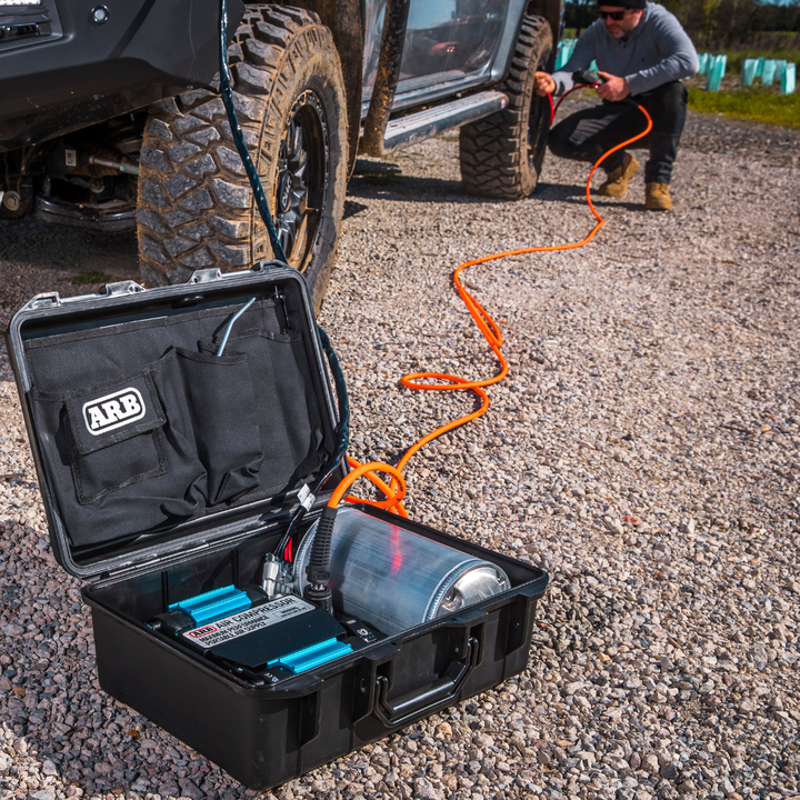 ARB Portable Brushed Twin Air Compressor 24V